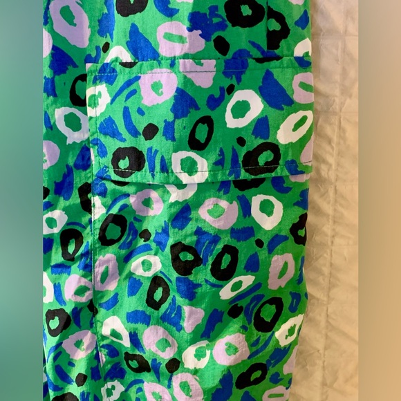 DVF X Target Women's Utility Jazz Dot Green Cargo Pants 3XL NWT - Picture 12 of 15